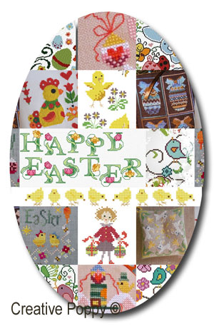 Counted cross stitch patterns for Easter